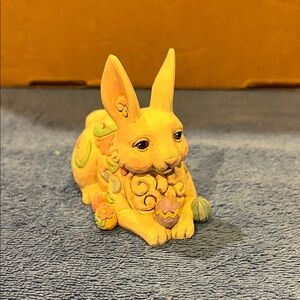 Jim Shore Mini Bunny with Easter Eggs Figurine